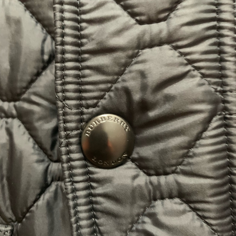 Men’s Burberry quilted jacket with black leather - Picture 5 of 6